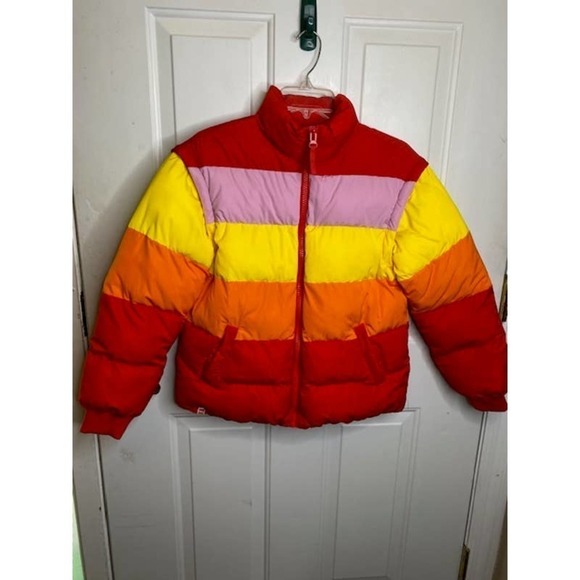 Lego X Target Women’s Puffer Jacket Vest Striped NWT Multicolor Size XXS - Picture 8 of 8